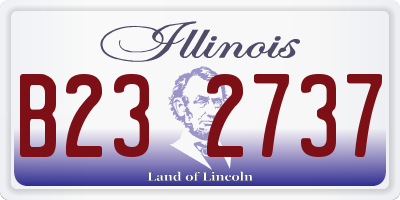 IL license plate B232737