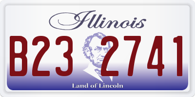 IL license plate B232741