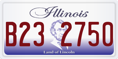 IL license plate B232750