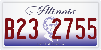 IL license plate B232755