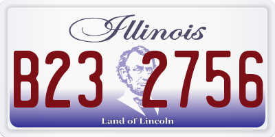 IL license plate B232756