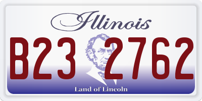 IL license plate B232762