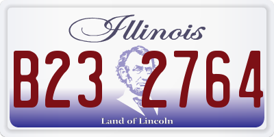 IL license plate B232764