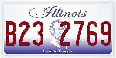 IL license plate B232769