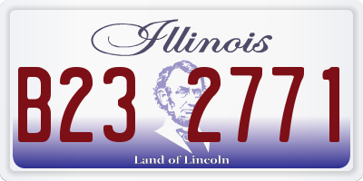 IL license plate B232771
