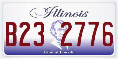 IL license plate B232776