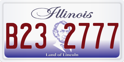 IL license plate B232777