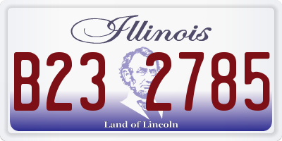 IL license plate B232785