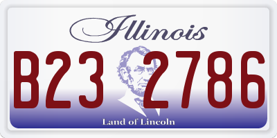 IL license plate B232786