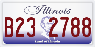 IL license plate B232788