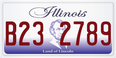 IL license plate B232789