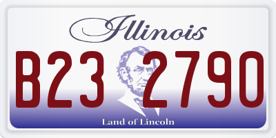IL license plate B232790