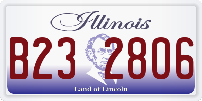 IL license plate B232806