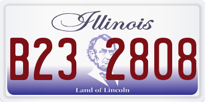IL license plate B232808