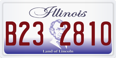IL license plate B232810