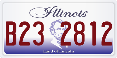 IL license plate B232812