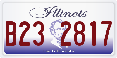 IL license plate B232817