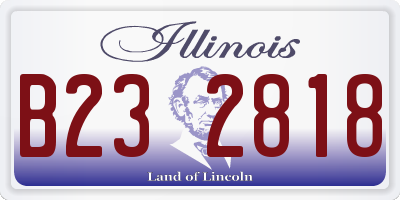 IL license plate B232818