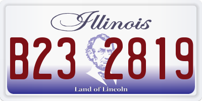 IL license plate B232819