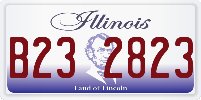 IL license plate B232823