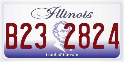 IL license plate B232824