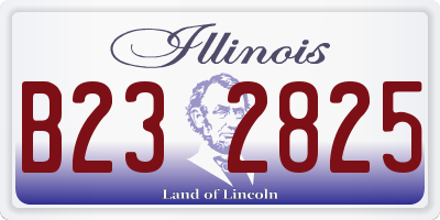 IL license plate B232825