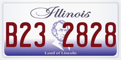 IL license plate B232828