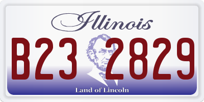 IL license plate B232829
