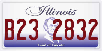 IL license plate B232832