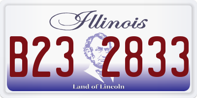 IL license plate B232833