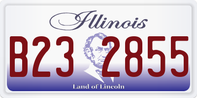 IL license plate B232855