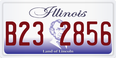 IL license plate B232856