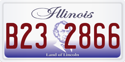 IL license plate B232866