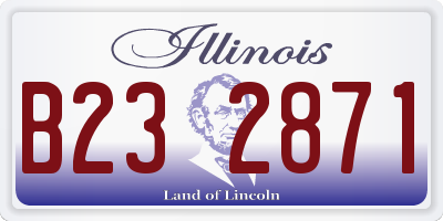 IL license plate B232871