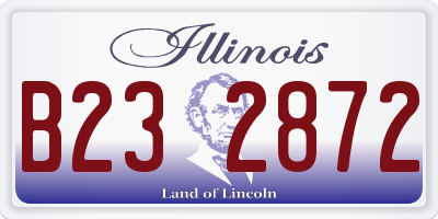 IL license plate B232872