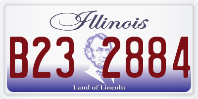 IL license plate B232884