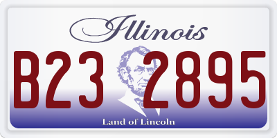 IL license plate B232895