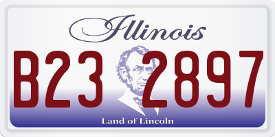 IL license plate B232897
