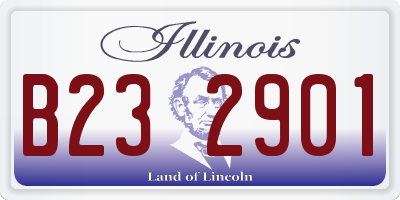 IL license plate B232901