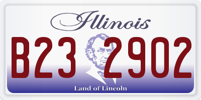 IL license plate B232902