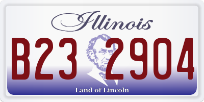 IL license plate B232904