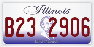 IL license plate B232906