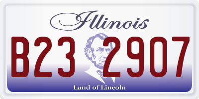 IL license plate B232907