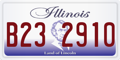 IL license plate B232910