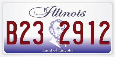 IL license plate B232912
