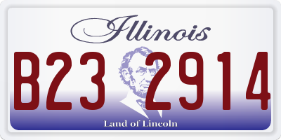IL license plate B232914