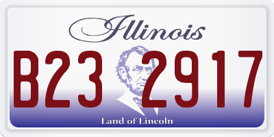 IL license plate B232917