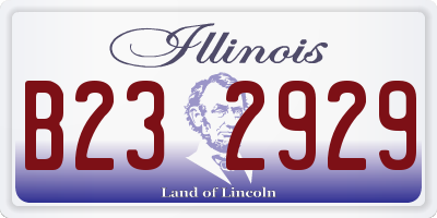 IL license plate B232929