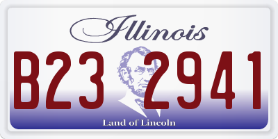 IL license plate B232941