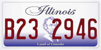 IL license plate B232946